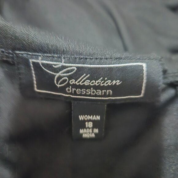 Maxi Collection Long Black Dress, Size 18, Black - Picture 3 of 3